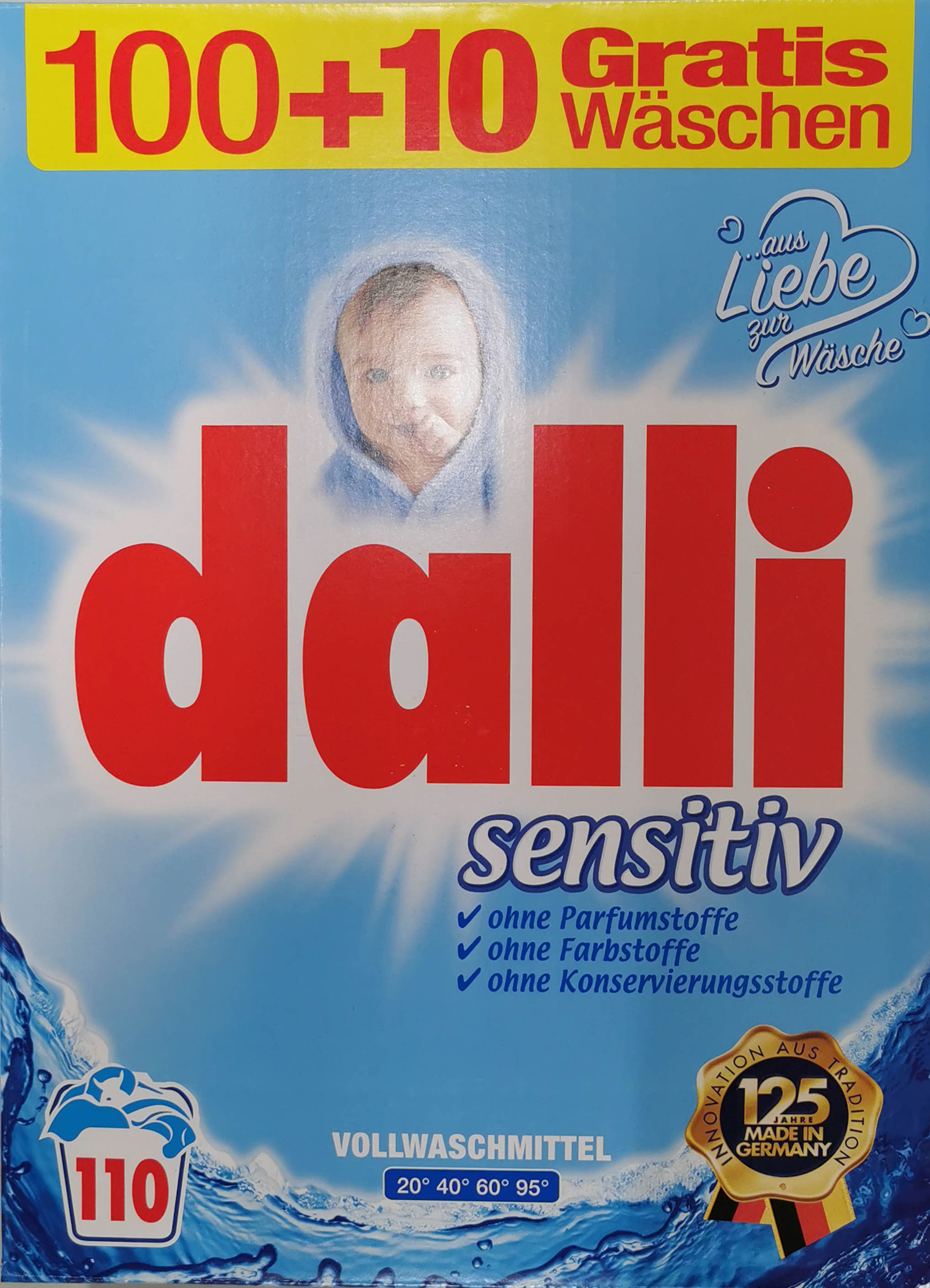 DALLI Sensitive Washing powder 7.15kg